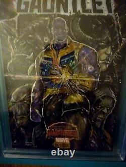 Infinity Gauntlet #1 2015 Cgc 9.0 Signature Series Signed & Sketch Jerome