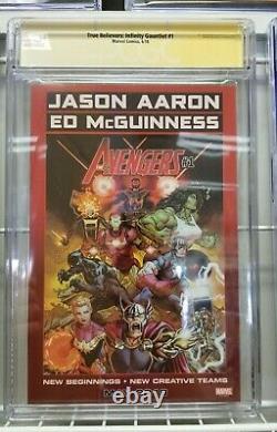 Infinity Gauntlet #1 True Believers Cgc 9.8 Signature Series George Perez Signed