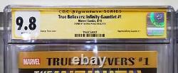 Infinity Gauntlet #1 True Believers Cgc 9.8 Signature Series George Perez Signed