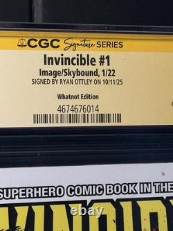 Invincible #1 CGC 9.8 Sig Series Ryan Ottley Signed Whatnot Variant