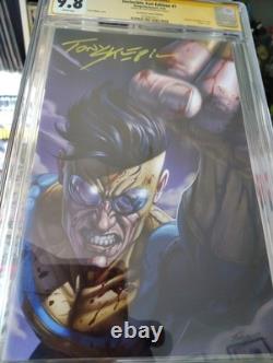 Invincible #1 CGC SS 9.8 Signed Tony Sklepic Mach 6 Virgin No Masss MegaCon