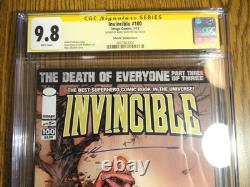 Invincible #100 SUPER RARE Signature Series Silvestri Variant CGC 9.8 SS Image