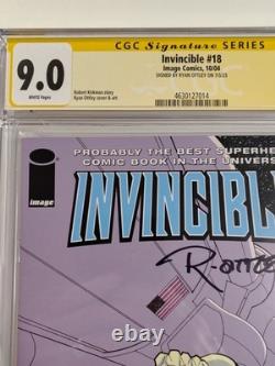 Invincible #18 (2004) CGC Signature Series 9.0 Ryan Ottley