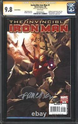 Invincible Iron Man (2008) # 1 Marko Djurdjevic Variant CGC Signature Series 9.8