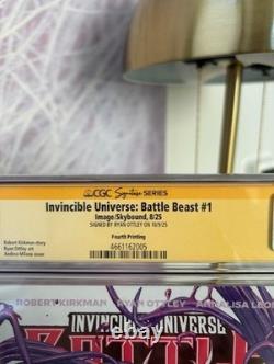 Invincible Universe Battle Beast #1 4th Print CGC 9.8 SS Ottley Milana Cover