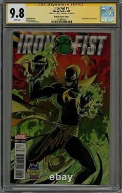 Iron Fist #1 Cgc Signature Series 9.8 White Pages Marvel 2017
