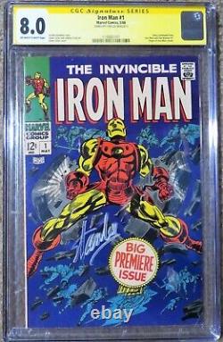 Ironman #1 8.0 Cgc 1968 Signature Series Signed Stan Lee