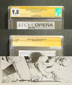 Jerome Opena 2019 Sketchbook Signed Cgc Signature Series 9.8 Deadpool Cable