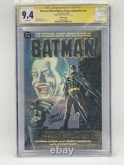 Jerry Ordway SIGNED CGC Signature Series 9.4 Batman The Motion Picture 1989