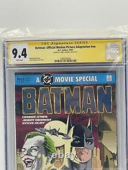 Jerry Ordway SIGNED CGC Signature Series 9.4 Batman The Motion Picture 1989