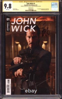 John Wick (2017 Dynamite) # 1 CGC Signature Series CGC 9.8 Variant Cover C Sig