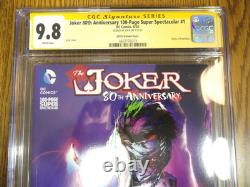Joker 80th Spectacular #1 RARE Jock Variant Cover CGC 9.8 SS Signature Series DC