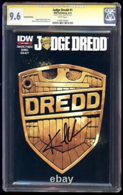 Judge Dredd #1 2nd Print Variant Cover SS CGC 9.6 Karl Urban Signature Series