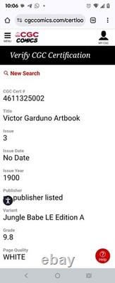 Jungle Babe CGC Signature Series 9.8 Vol. 3 LTD of 300