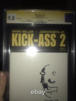 Kick-Ass 2 #7 CGC 9.8 Signature Series Signed & Sketched By John Romita Jr