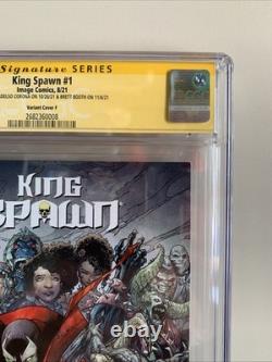 King Spawn #1 CGC 9.4 Signature Series Adelso Corona & Brett Booth Image Comics