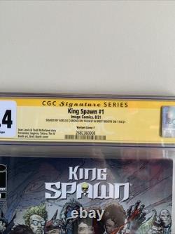 King Spawn #1 CGC 9.4 Signature Series Adelso Corona & Brett Booth Image Comics