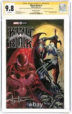 King in Black #1 Variant Cover CGC 9.8 Signature Series Tyler Kirkham x2 Marvel