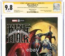 King in Black #1 Variant Cover CGC 9.8 Signature Series Tyler Kirkham x2 Marvel