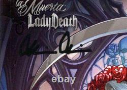 La Muerta/lady Death Inferno #1 Cgc 9.9 Ss Signed Mike Krome Pulido Not 9.8 Pop1