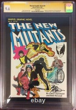 MARVEL GRAPHIC NOVEL # 4 NM+ CGC 9.6 NEW MUTANTS- SIGNATURE SERIES With SKETCH