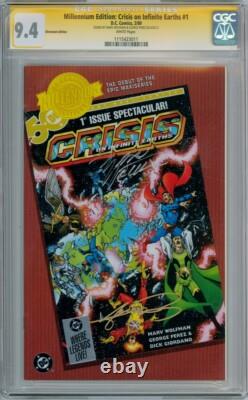 ME CRISIS ON INFINITE EARTHS #1 CGC SIGNATURE SERIES SIGNED x2 WOLFMAN PEREZ DC