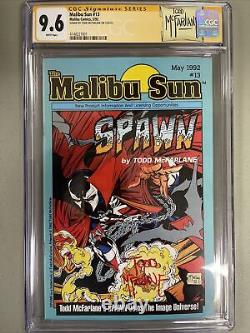 Malibu Sun 13 1st appearance of Spawn CGC 9.6 Signature Series Todd McFarlane