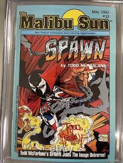 Malibu Sun 13 1st appearance of Spawn CGC 9.6 Signature Series Todd McFarlane