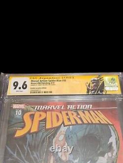 Marvel Action Spiderman #10 9.6 CGC Signature Series signed by Jonboy Meyers