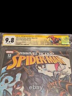 Marvel Action Spiderman #12 9.8 CGC Signature Series signed by Jonboy Meyers