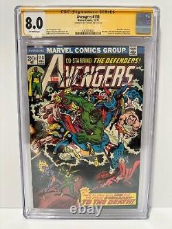 Marvel Avengers #118 Signature Series comic CGC graded 8.0 Signed by Roy Thomas