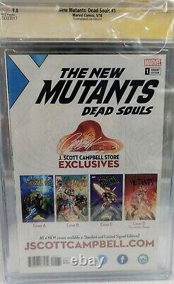 Marvel CGC signature series Signed J. Scott Campbell New Mutants Dead Souls #1