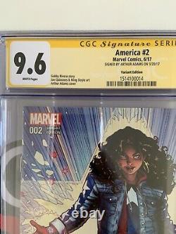 Marvel Comics America (Chavez) 2 150 Art Adams Variant Signature Series CGC 9.6