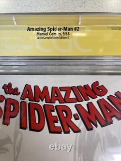 Marvel Comics CGC Signature Series 9.8 AMAZING SPIDER-MAN Issue #2 LGY #803