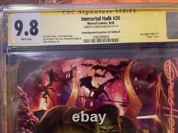 Marvel Comics Immortal Hulk #20 CGC Signature Series 9.8 Signed By Greg Horn