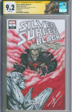 Marvel Comics Silver Surfer Black #1 CGC Signature Series 9.2 Sketch Pelcastre