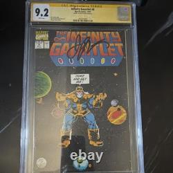 Marvel Infinity Gauntlet #4 CGC 9.2 Signature Series Signed Jim Starlin