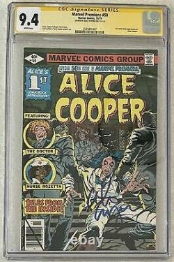 Marvel Premiere #50 CGC 9.4 Signature Series Witness Signed Alice Cooper 1st App