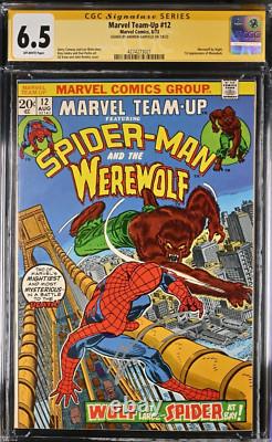 Marvel Team-up #12 8/73 Signature Series Signed Andrew Garfield Cgc 6.5