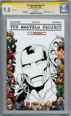 Marvels Project #1 Blank Cgc 9.8 Signature Series Signed Atkins Iron Man Sketch