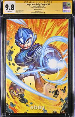 Mega Man Fully Charged #3 CGC 9.8 Jonboy Meyers Signature Series Auto 2020