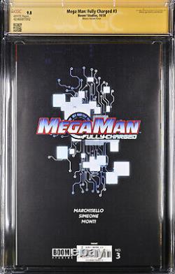 Mega Man Fully Charged #3 CGC 9.8 Jonboy Meyers Signature Series Auto 2020