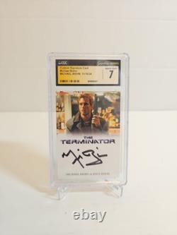 Michael Biehn Custom Signature Card NEAR MINT CGC 7 SIGNATURE SERIES LOT 595