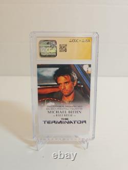 Michael Biehn Custom Signature Card NEAR MINT CGC 7 SIGNATURE SERIES LOT 595