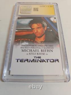 Michael Biehn Custom Signature Card NEAR MINT CGC 7 SIGNATURE SERIES LOT 595