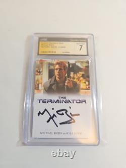 Michael Biehn Custom Signature Card NEAR MINT CGC 7 SIGNATURE SERIES LOT 595