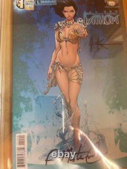 Michael Turner's Fathom V5 #1b Signature Series Graded Cgc 9.8