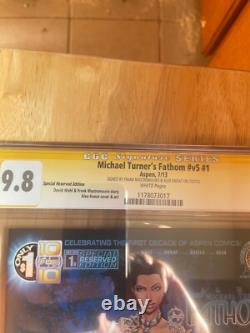 Michael Turner's Fathom V5 #1b Signature Series Graded Cgc 9.8