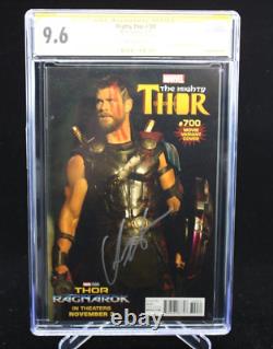 Mighty Thor #700 Signed by Chris Hemsworth (CGC Signature Series 9.6) 2017