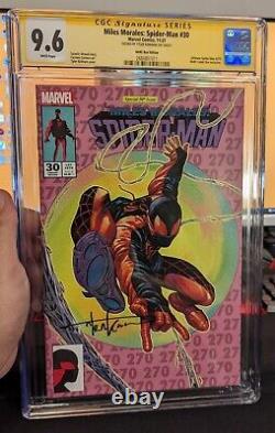 Miles Morales Spider-man #30 9.6 Cgc Signature Series Tyler Kirkham Bam! Box